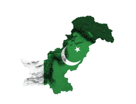 Across Pakistan map